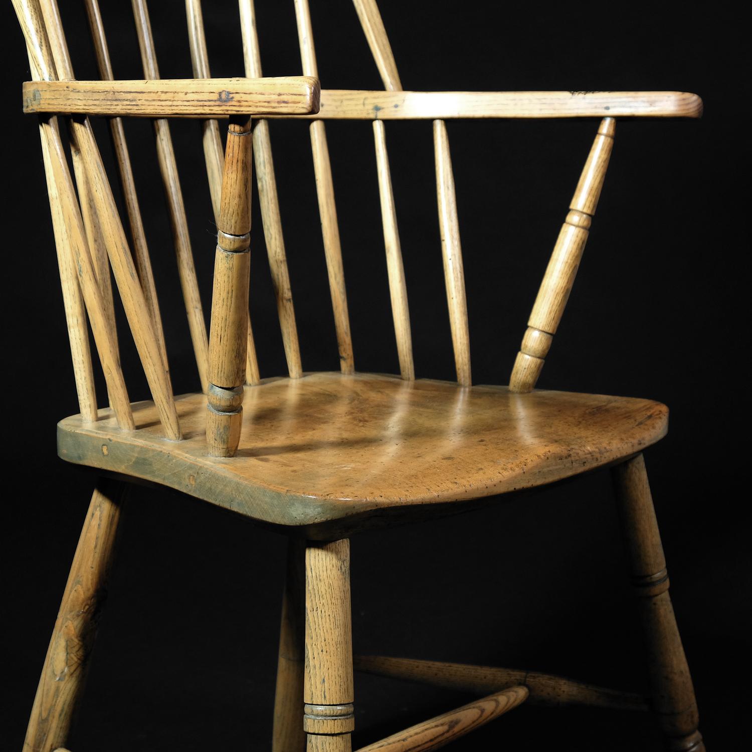 Early 19th Century Cornish Windsor Chair, English, West Country, Sycamore 2