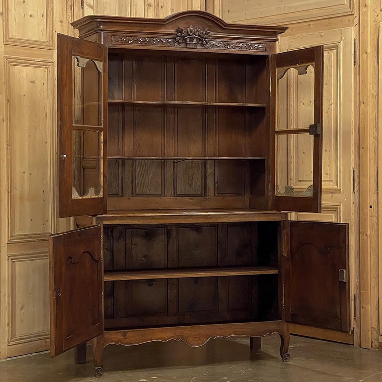 Early 19th Century Country French Bookcase ~ China Buffet from Normandie For Sale 7