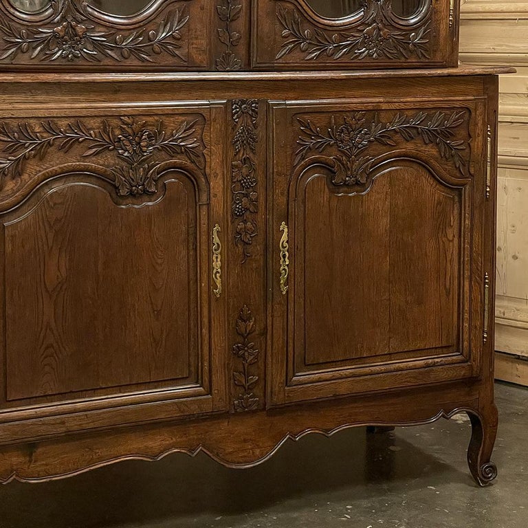 Early 19th Century Country French Bookcase ~ China Buffet from Normandie is a timeless example of the amazing talents of provincial artisans that created their own regional looks over the course of centuries perfecting their cabinetmaking skills.