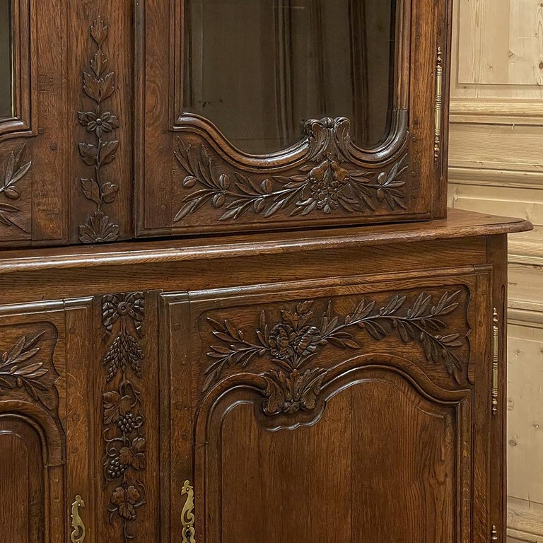 Hand-Crafted Early 19th Century Country French Bookcase ~ China Buffet from Normandie For Sale