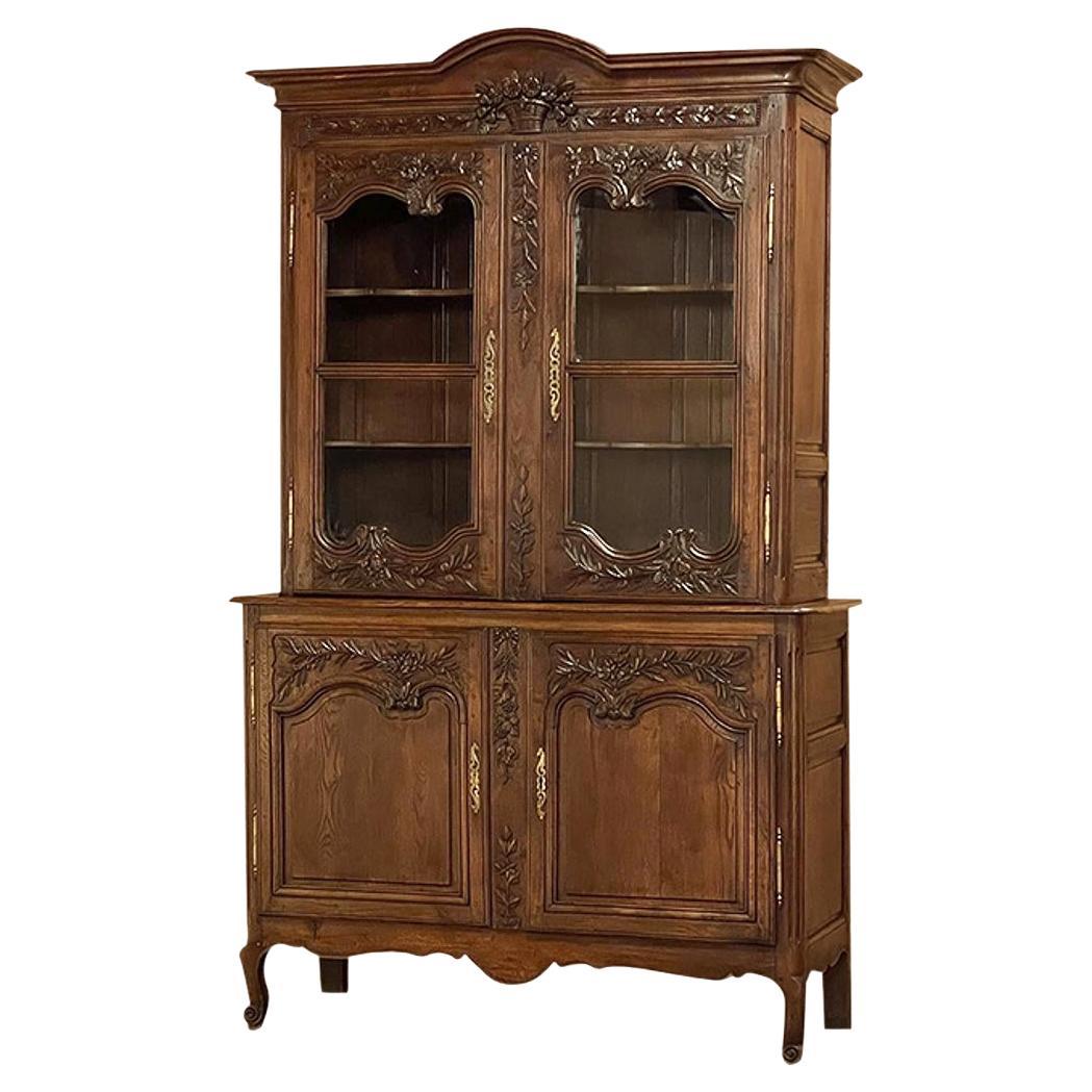 Early 19th Century Country French Bookcase ~ China Buffet from Normandie For Sale