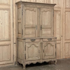 Französisches Buffet a Deux Corps im Landhausstil, frühes 19. Jahrhundert