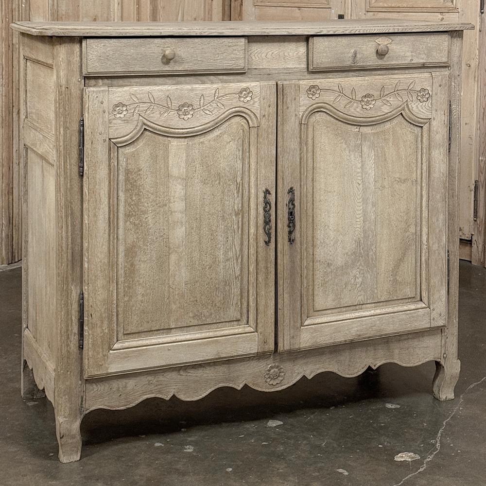 Early 19th Century Country French Buffet ~ Cabinet is yet another charming example of rural craftsmanship, created by centuries of traditional methods handed down from generation to generation.  Select old-growth oak was utilized, with a solid plank