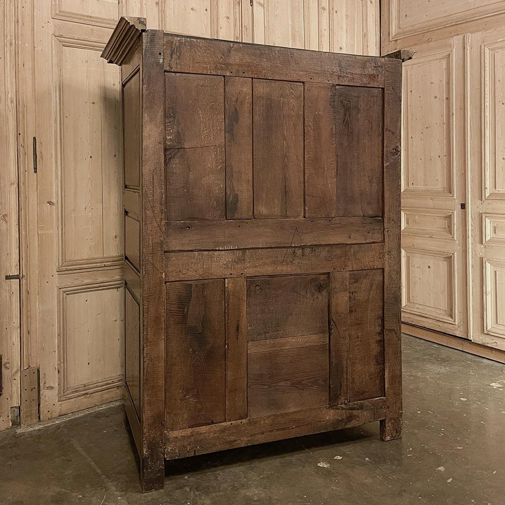 Early 19th Century Country French Four Door Wardrobe For Sale 11