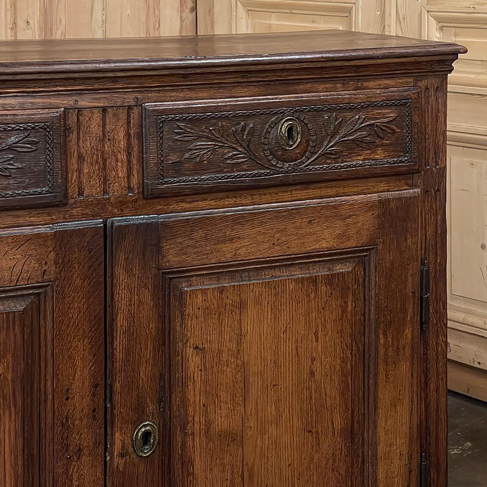 Early 19th Century Country French Louis XVI Neoclassical Buffet For Sale 8
