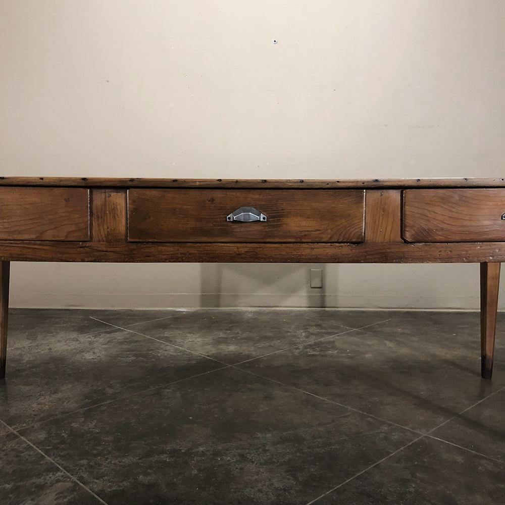 Early 19th Century Country French Pine Farm Table - Desk 2