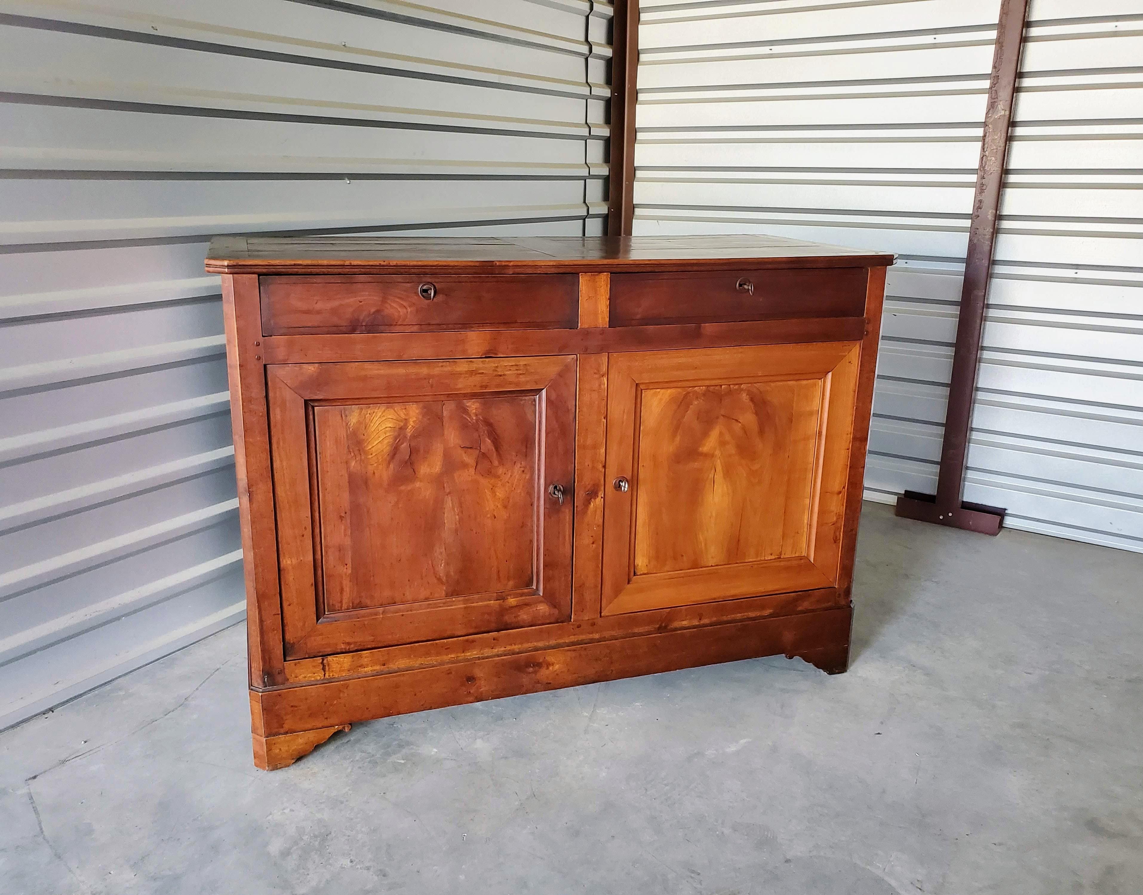 Antique Country French Provincial Farmhouse Louis Philippe Buffet 3