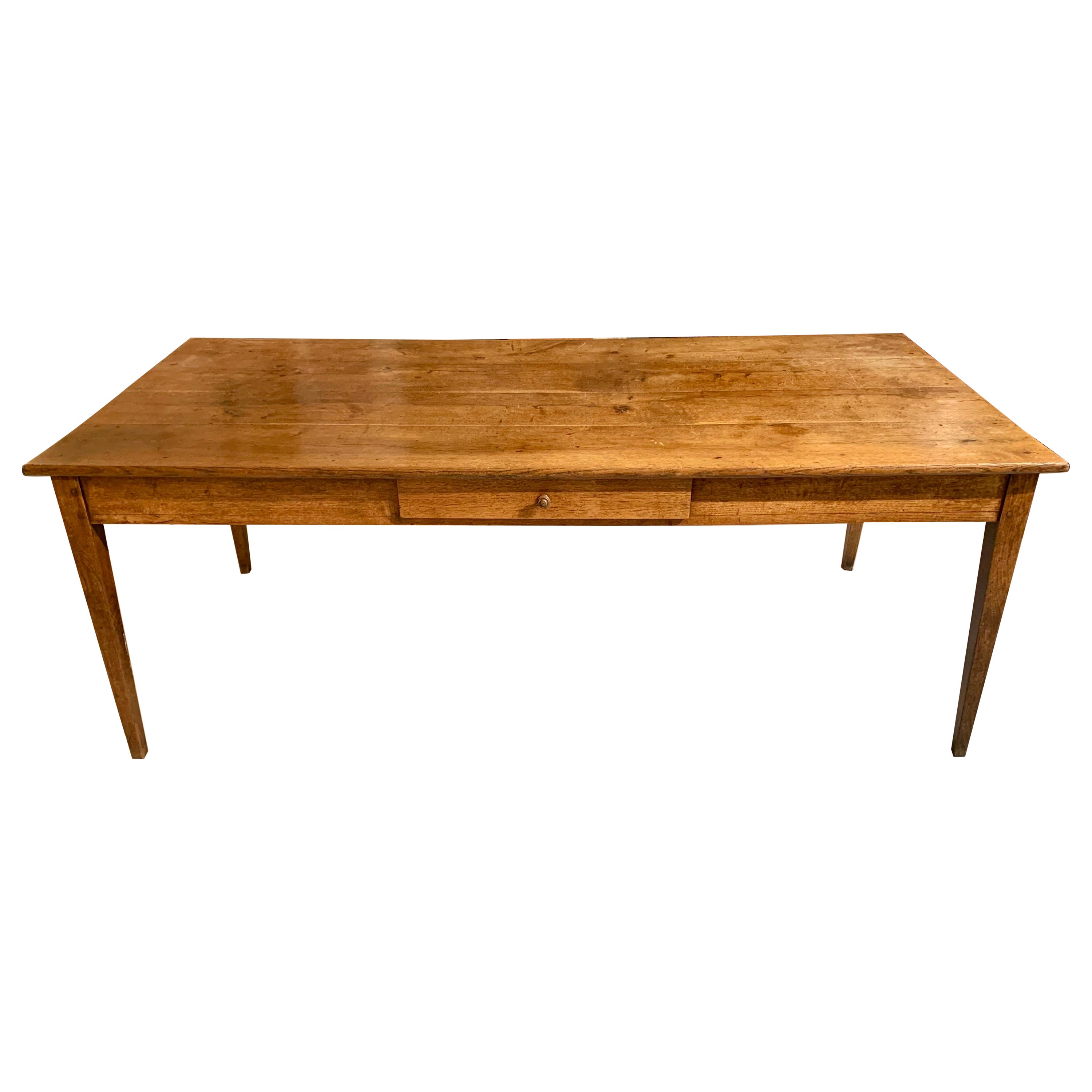 Early 19th Century Country  French Provincial Fruitwood Farm Table