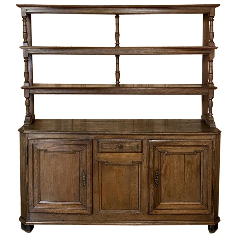 Early 19th Century Country French Rustic Vaisselier Buffet