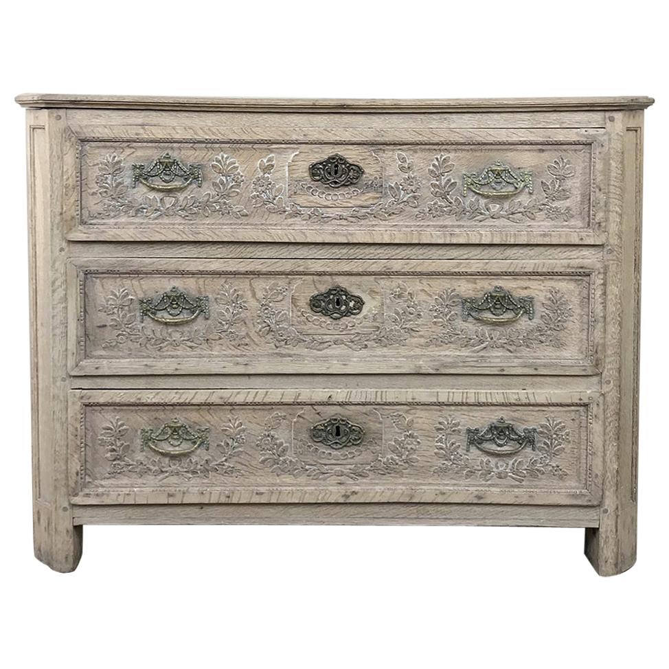 Early 19th Century Country French Stripped Commode