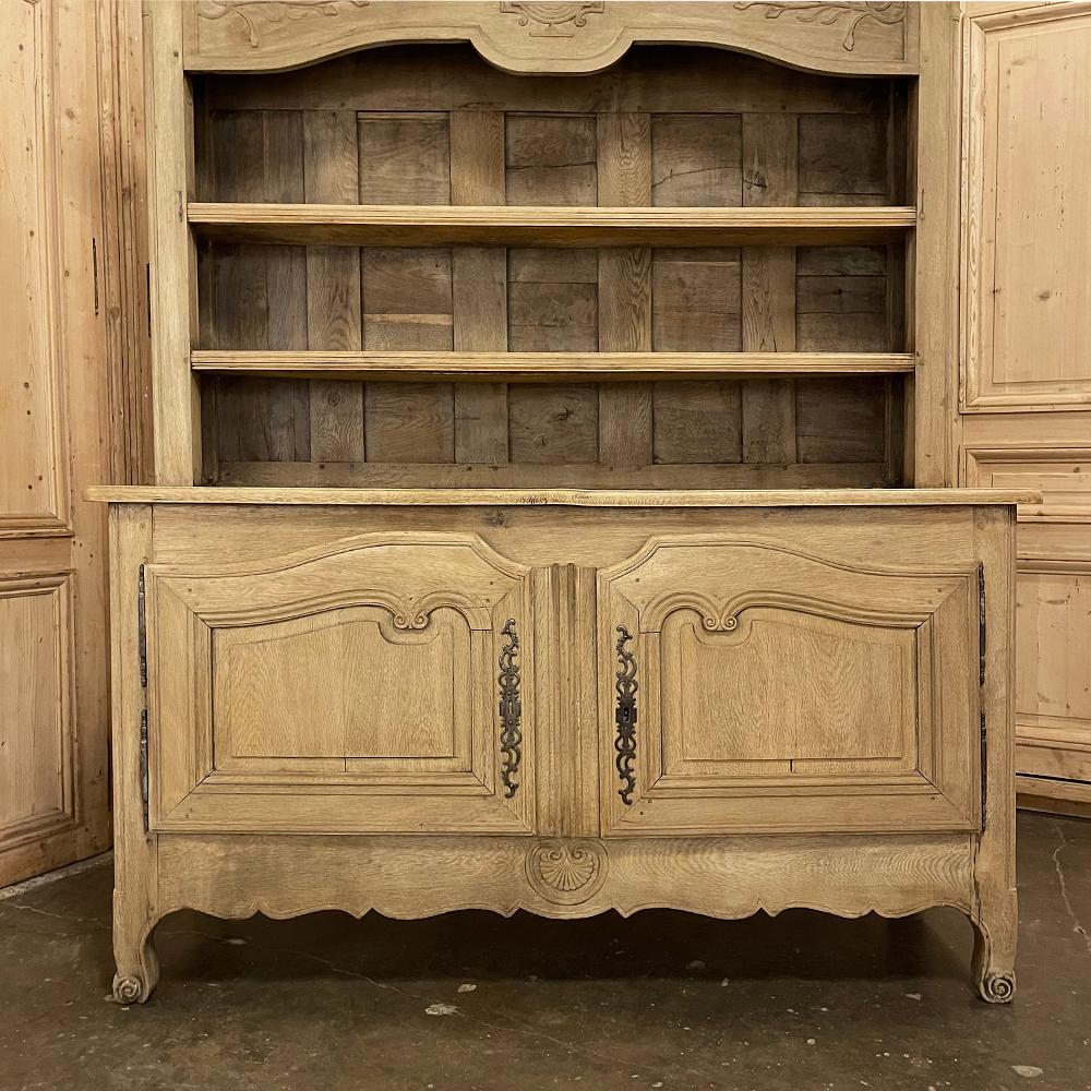 Early 19th Century Country French Vaisselier ~ Buffet in Stripped Oak 5