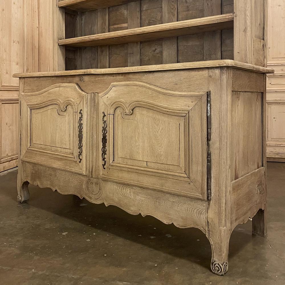 Early 19th Century Country French Vaisselier ~ Buffet in Stripped Oak 6