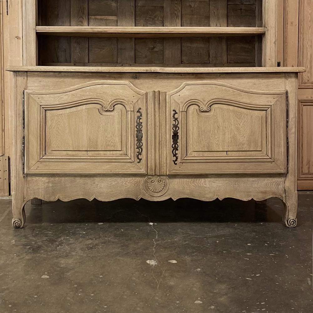 Early 19th Century Country French Vaisselier ~ Buffet in Stripped Oak 2