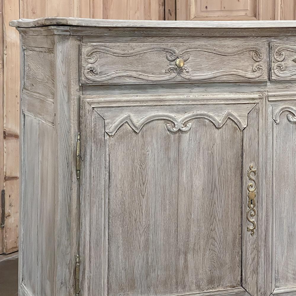 Early 19th Century Country French Whitewashed Buffet For Sale 5