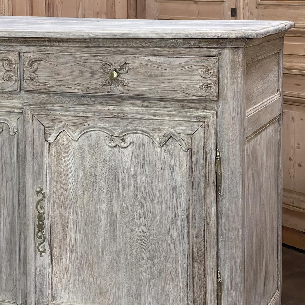 Early 19th Century Country French Whitewashed Buffet For Sale 9
