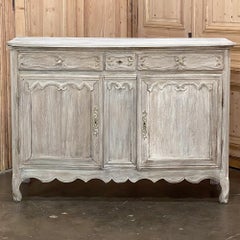 Early 19th Century Country French Whitewashed Buffet