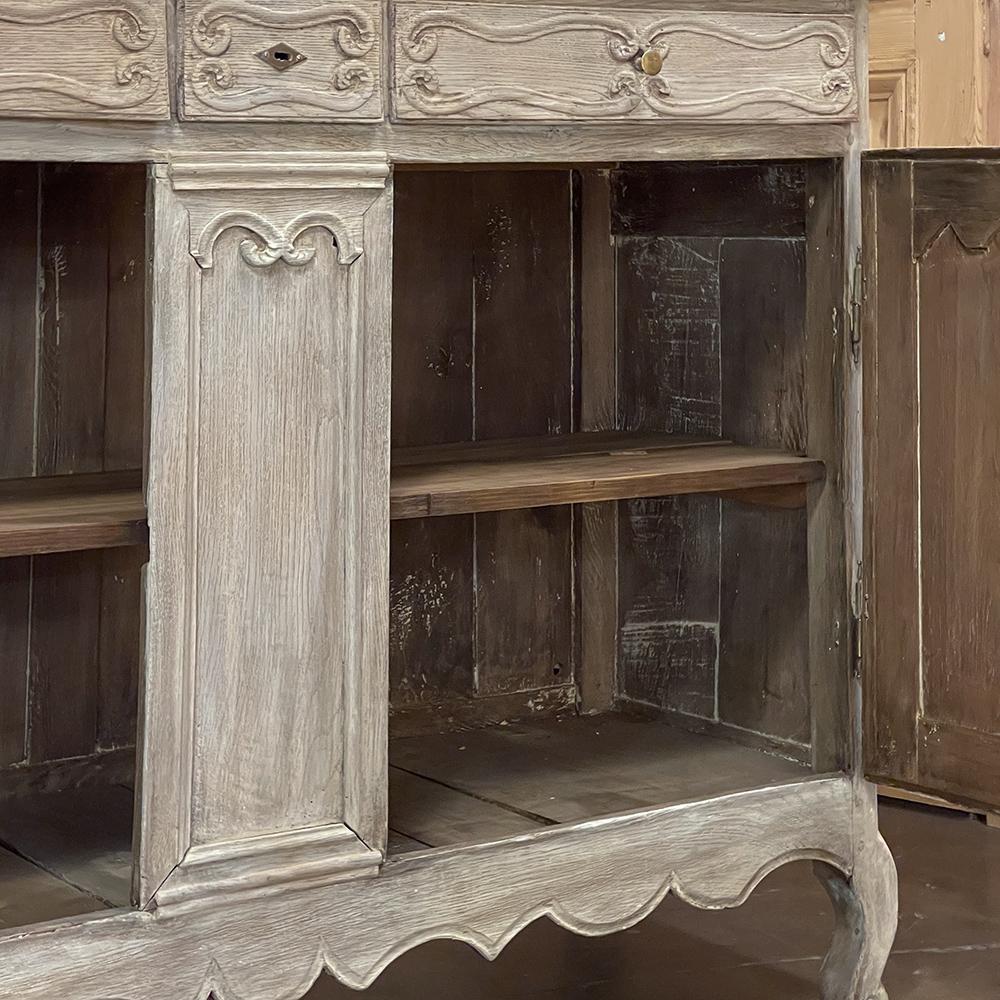 Early 19th Century Country French Whitewashed Buffet For Sale 4