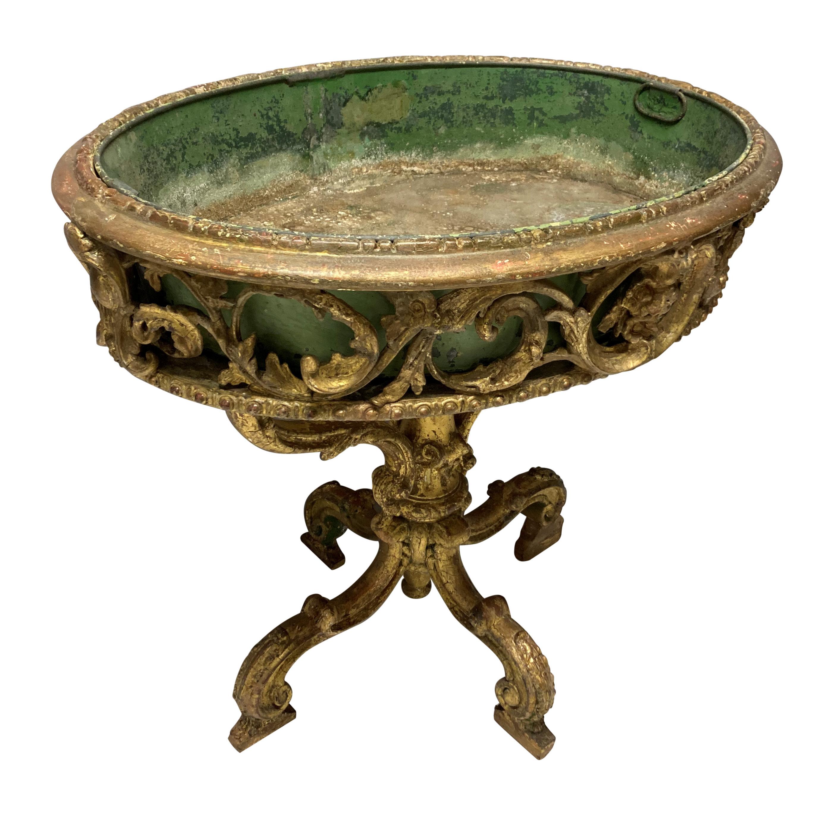 Early 19th Century Country House Giltwood Jardiniere In Good Condition For Sale In London, GB