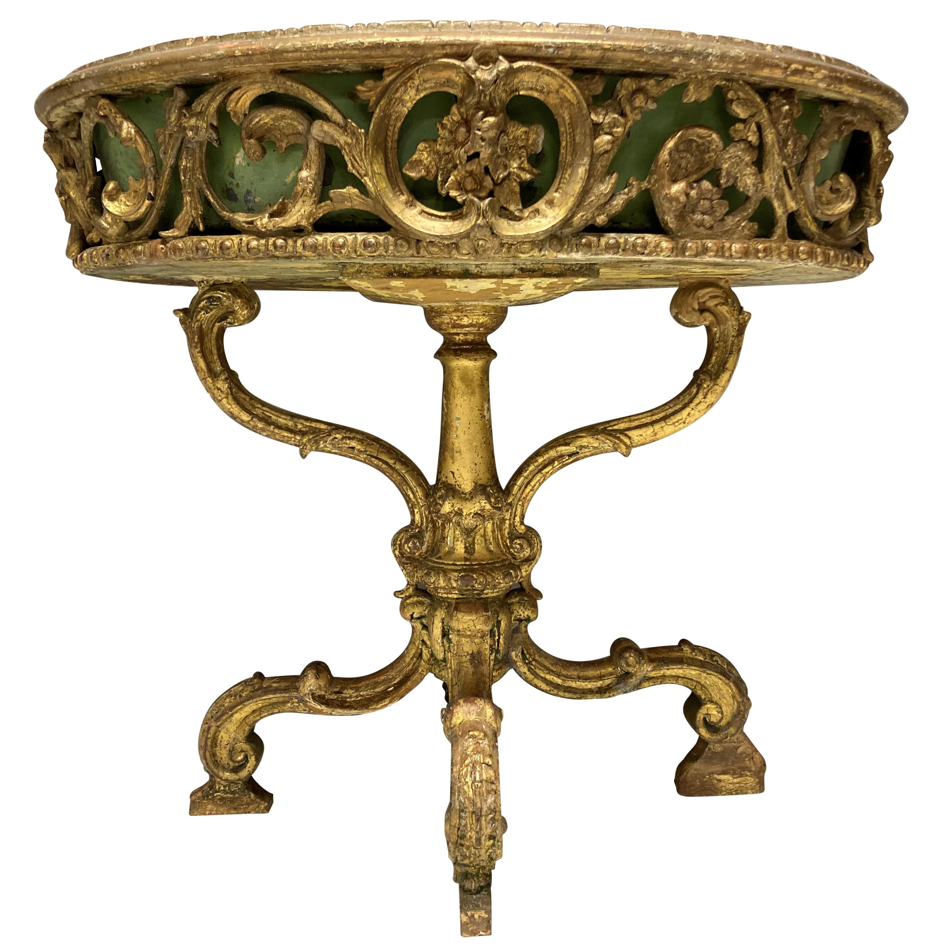 Early 19th Century Country House Giltwood Jardiniere For Sale 2