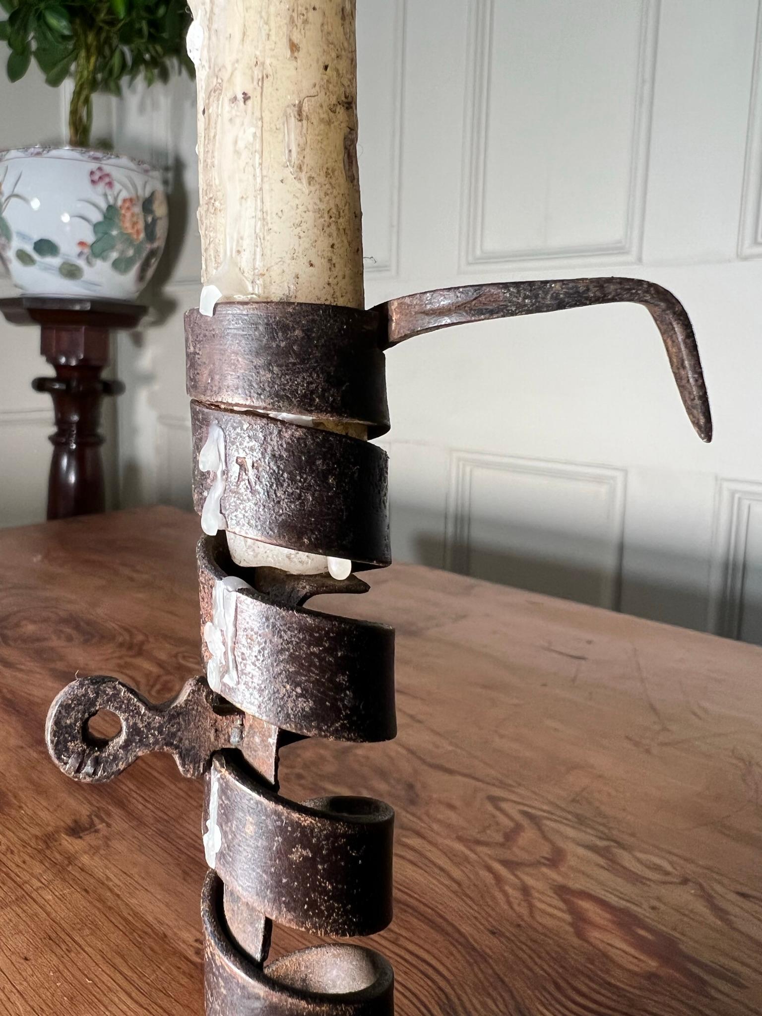 Early 19th Century Courting Candle Holder In Good Condition For Sale In Warrington, GB