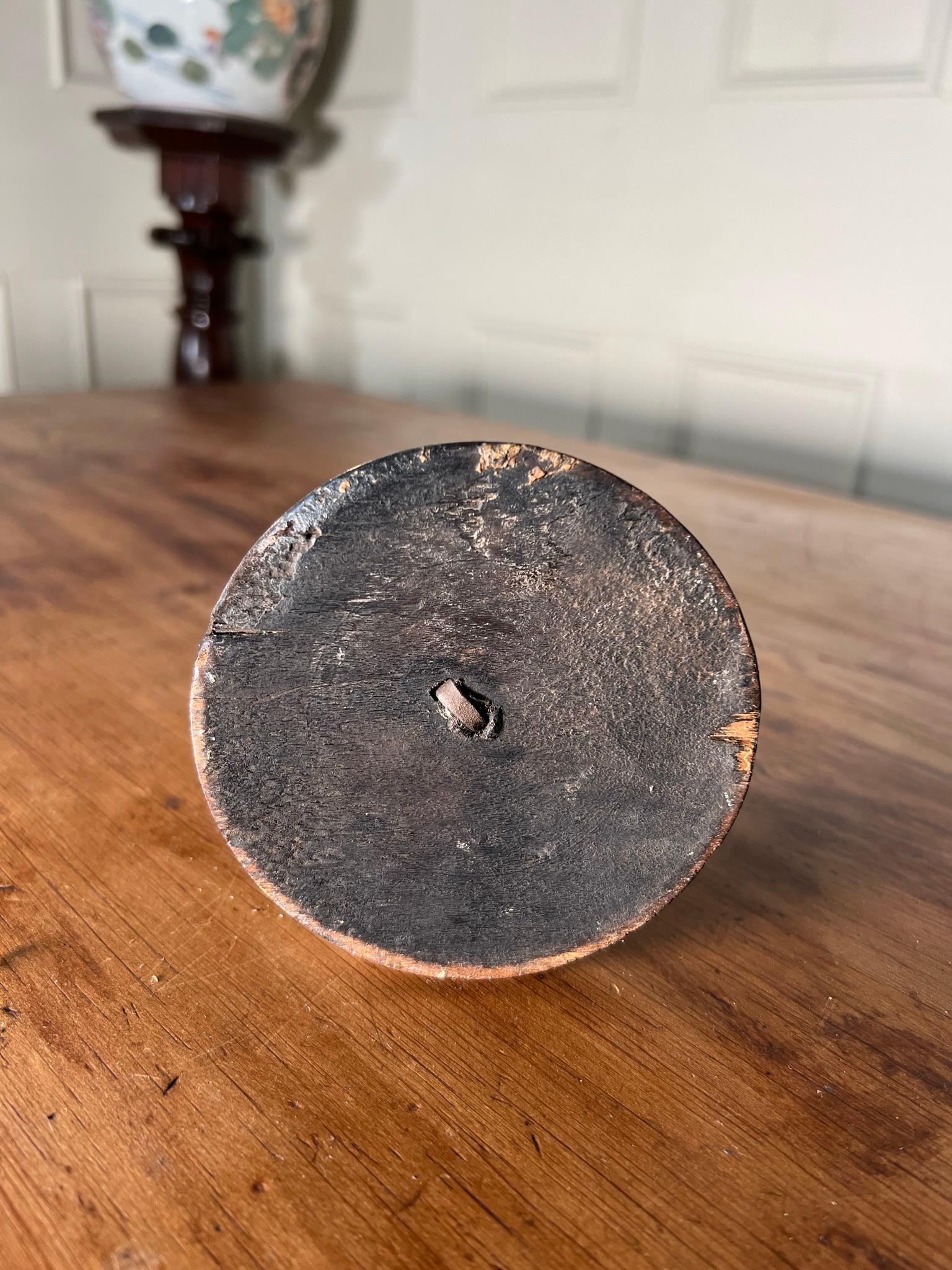 Iron Early 19th Century Courting Candle Holder For Sale