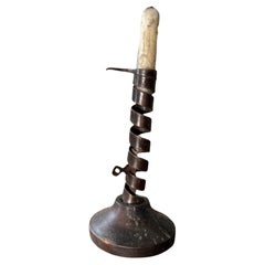 Antique Early 19th Century Courting Candle Holder
