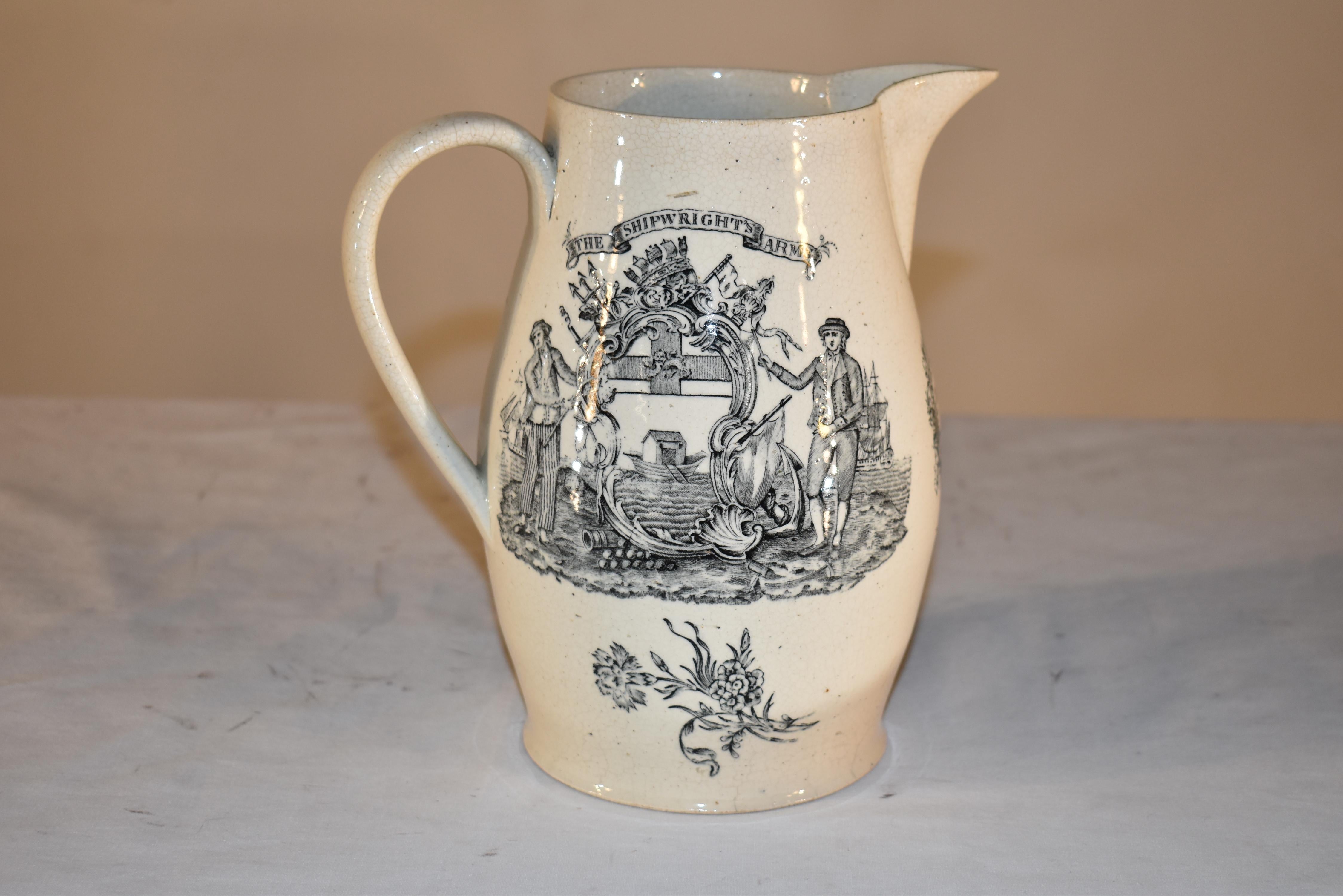 Georgien Pichet de Liverpool en Creamware du début du 19e siècle en vente