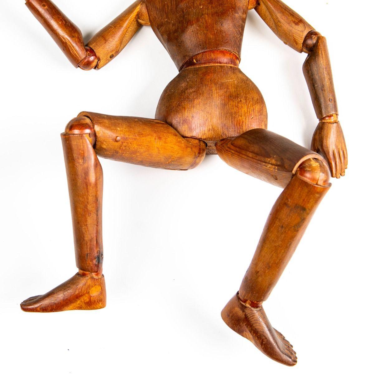 Early 19th Century Danish Articulated Artist’s Mannequin For Sale 7