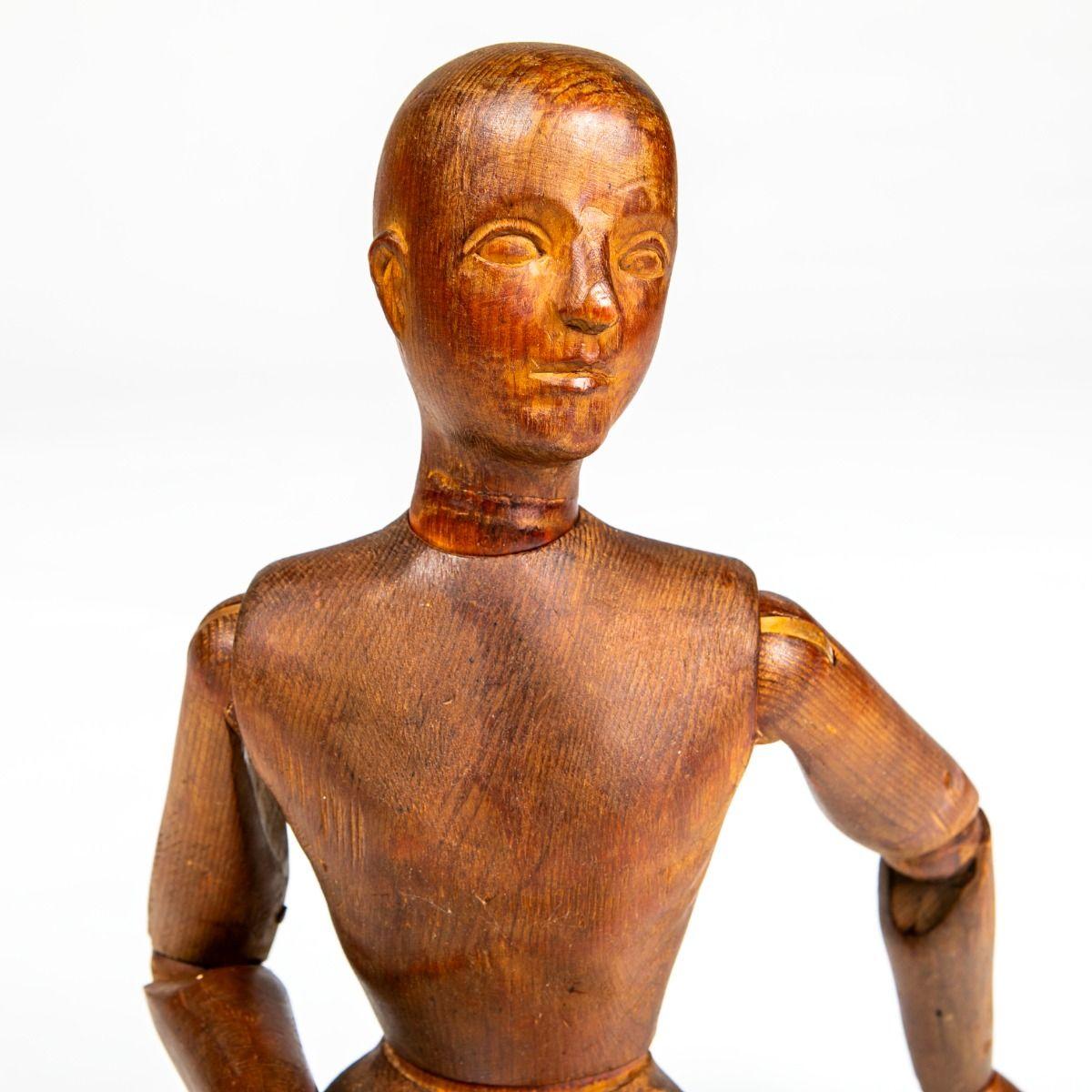 Early 19th Century Danish Articulated Artist’s Mannequin For Sale 9
