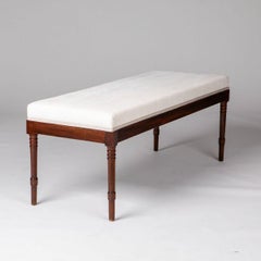 Panca in mogano Impero danese dei primi del XIX secolo