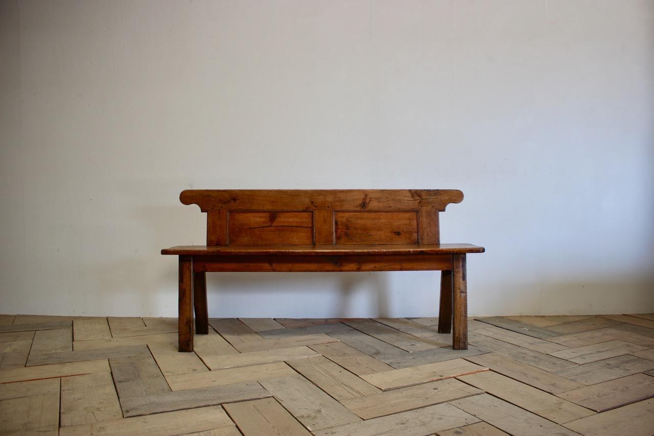 Early 19th Century Danish Hall Bench in Pine 2