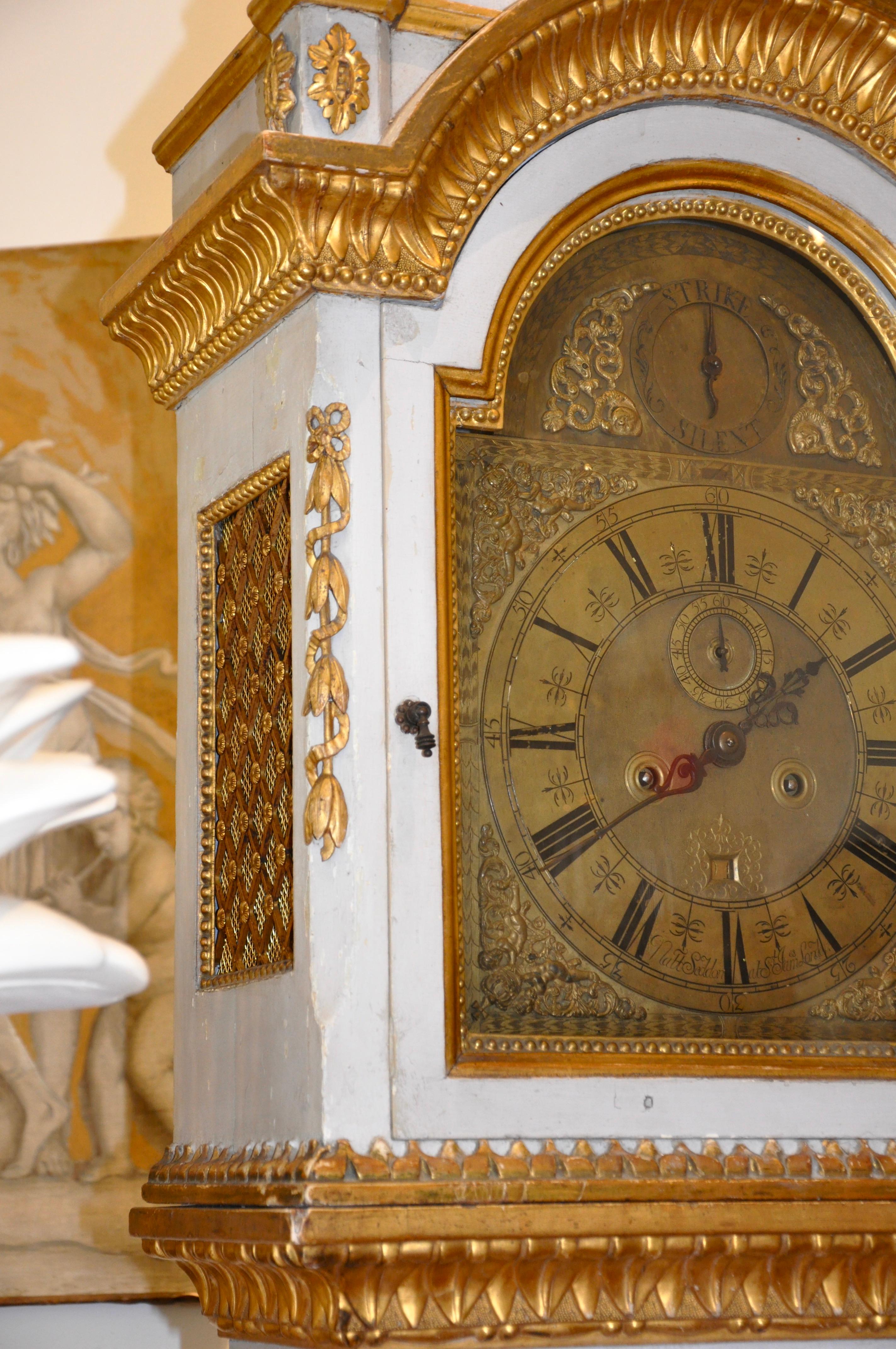 Early 19th Century Danish Neoclassical Longcase Clock For Sale 4