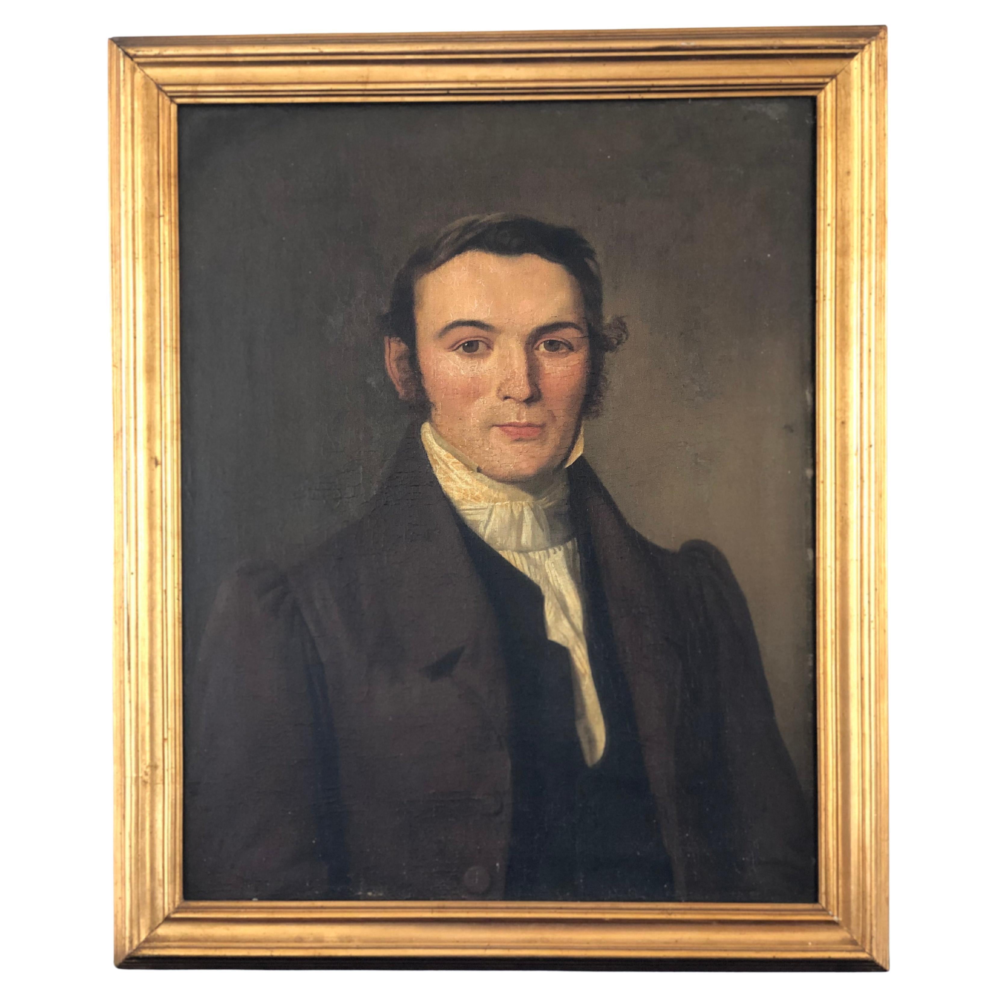 Early 19th Century Danish Oil Painting of a Nobleman For Sale at 1stDibs