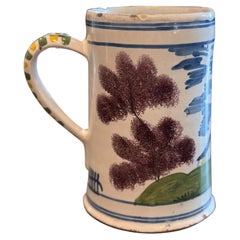Tankard de Delft du début du 19e siècle