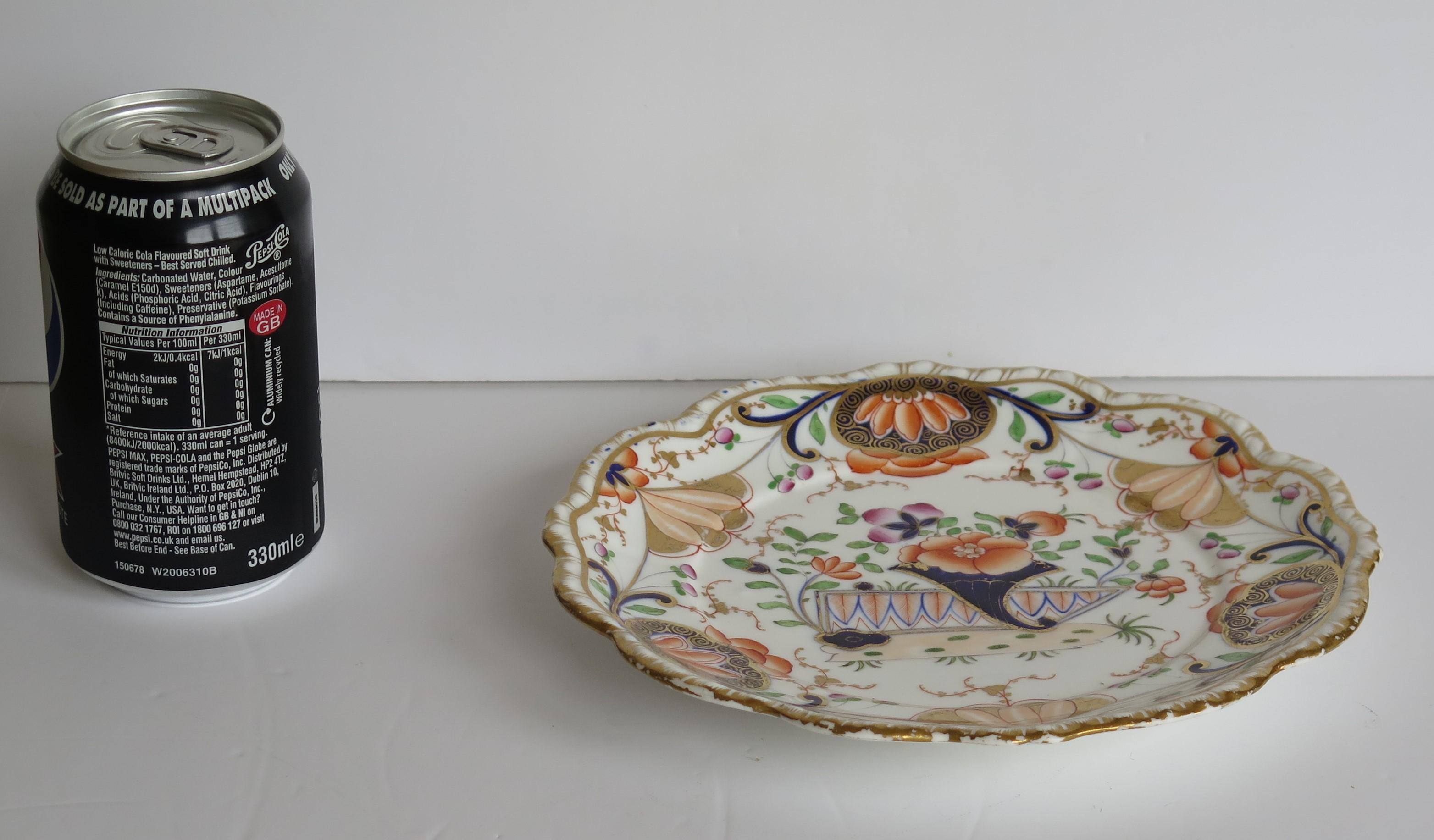 Early 19th Century Desert Dish Porcelain finely Hand Painted, Staffordshire, UK 7
