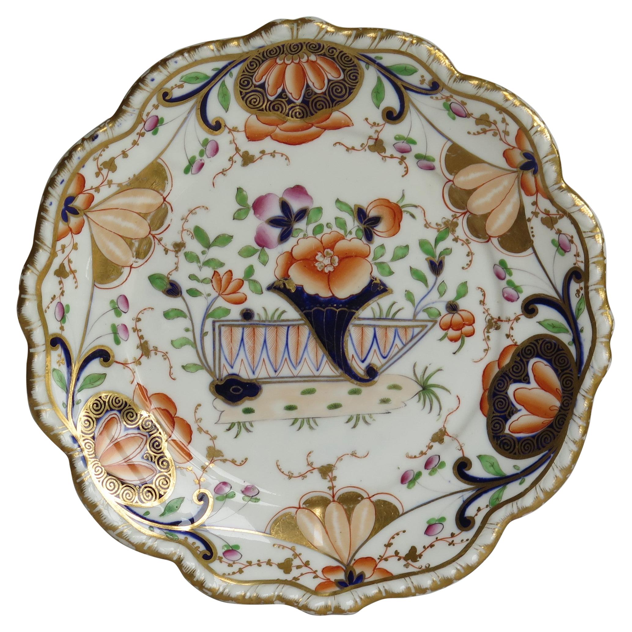 Early 19th Century Desert Dish Porcelain finely Hand Painted, Staffordshire, UK