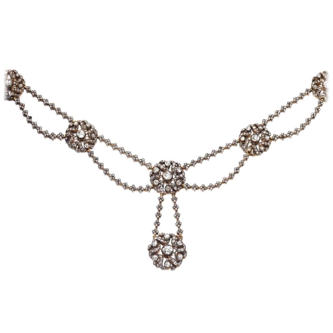 Early 19th Century Diamond Necklace