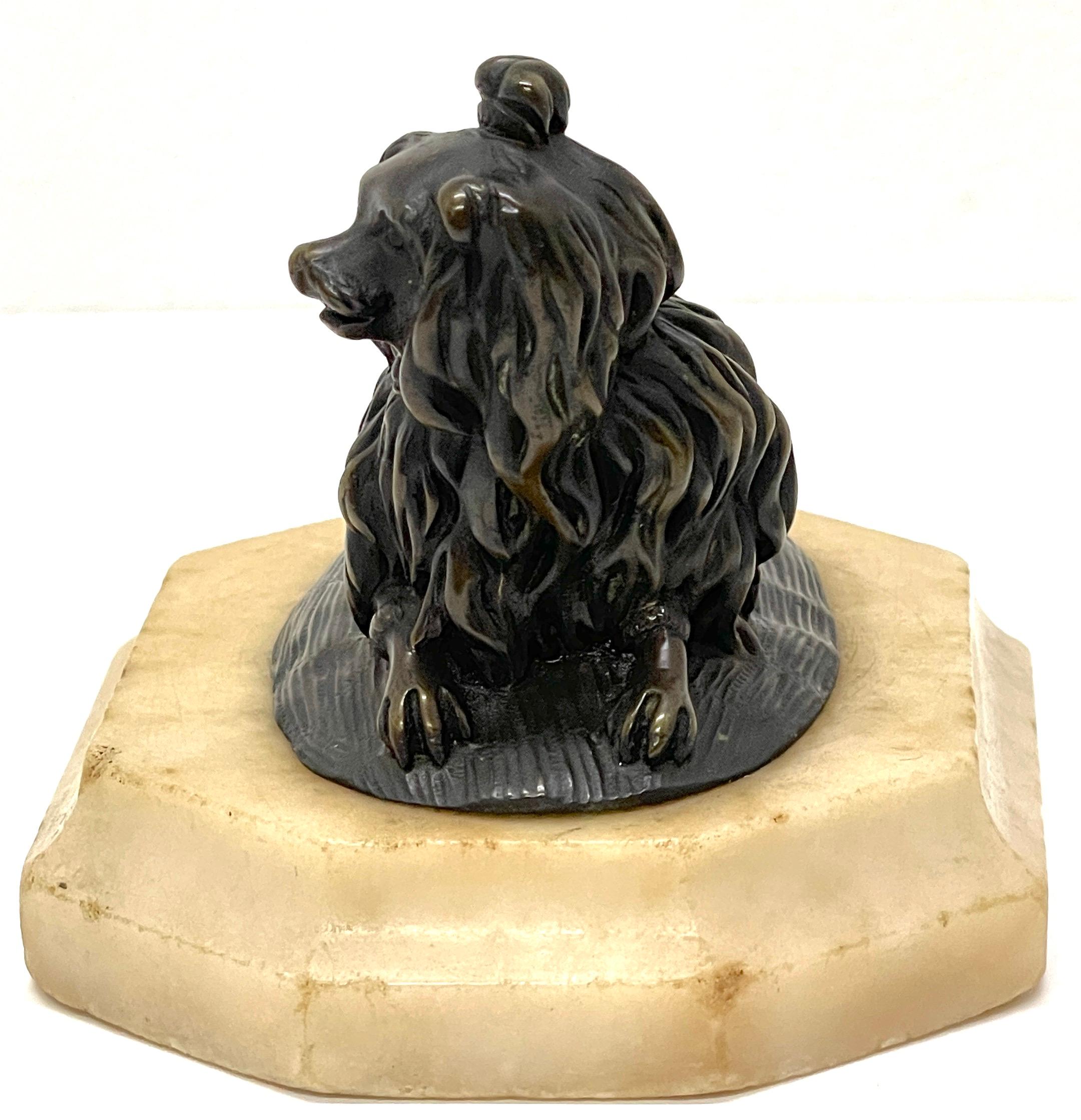 Early 19th Century Diminutive French Bronze of a Seated 'Coiffed' Poodle For Sale 3