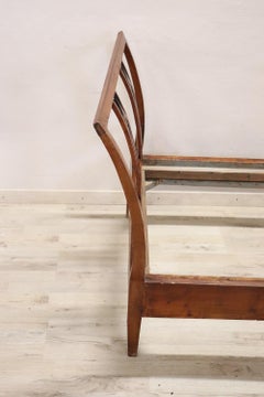 Early 19th Century Directoire Cherry Wood Antique Single Bed