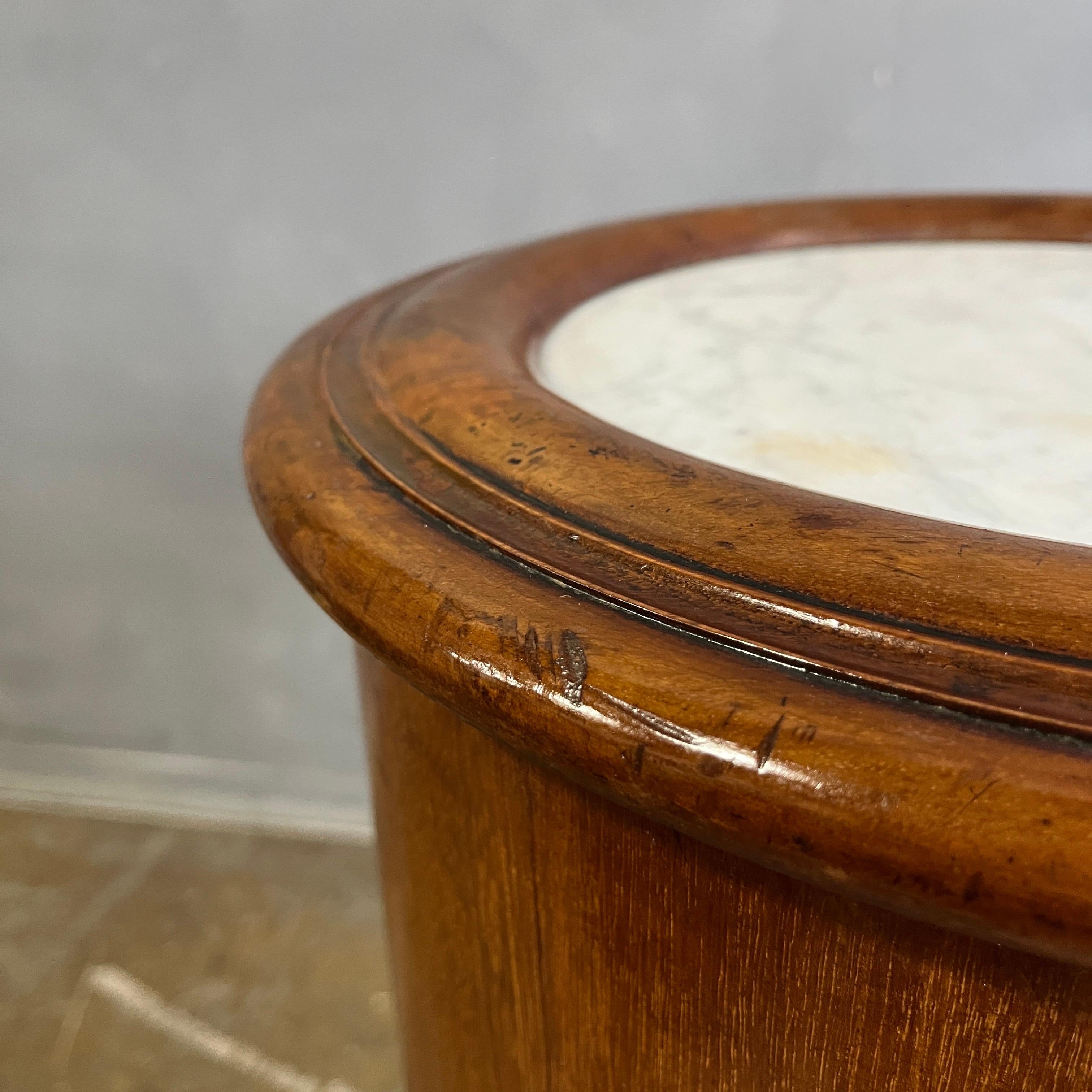 Early 19th Century Drum Table Marble Top Somno 5