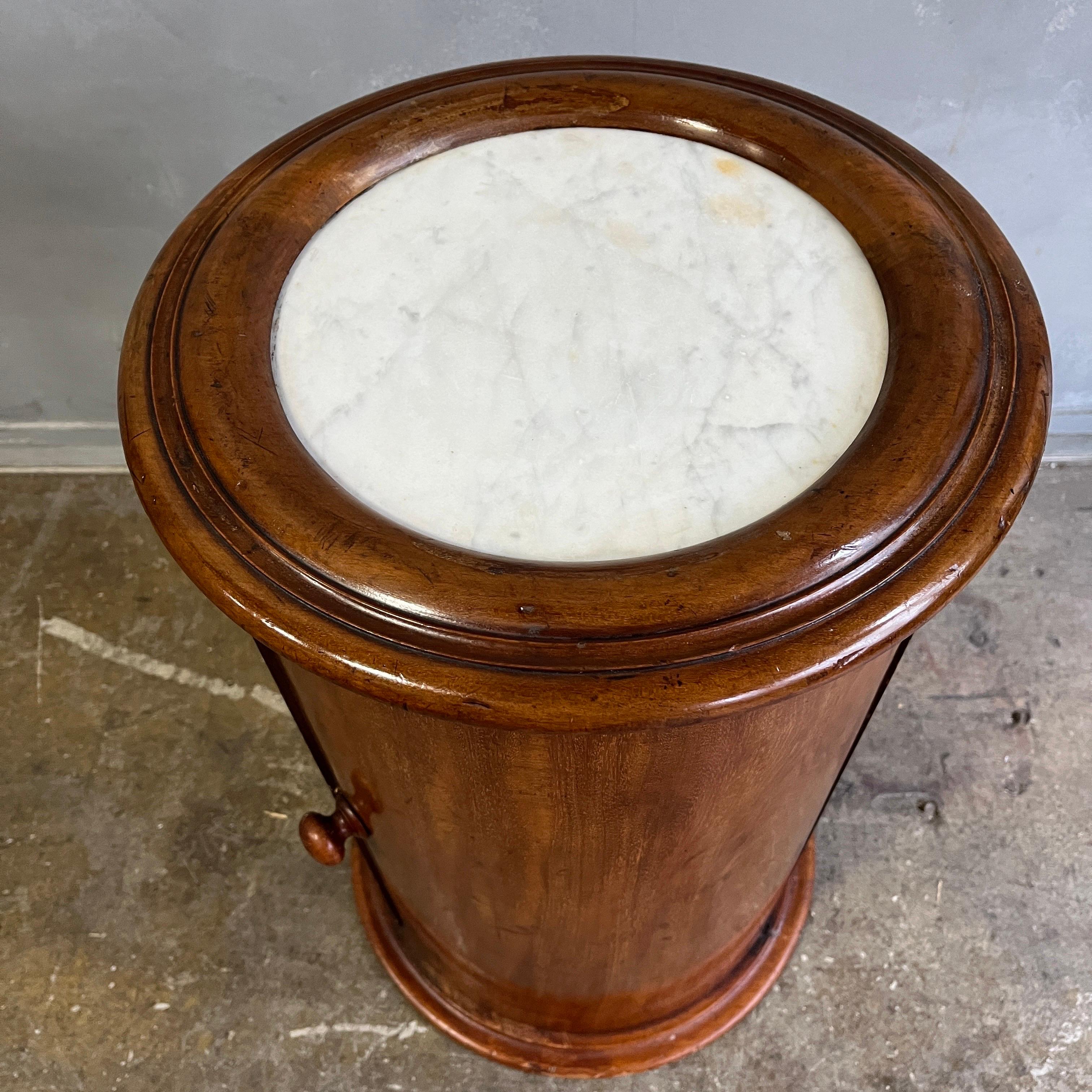 Empire Early 19th Century Drum Table Marble Top Somno