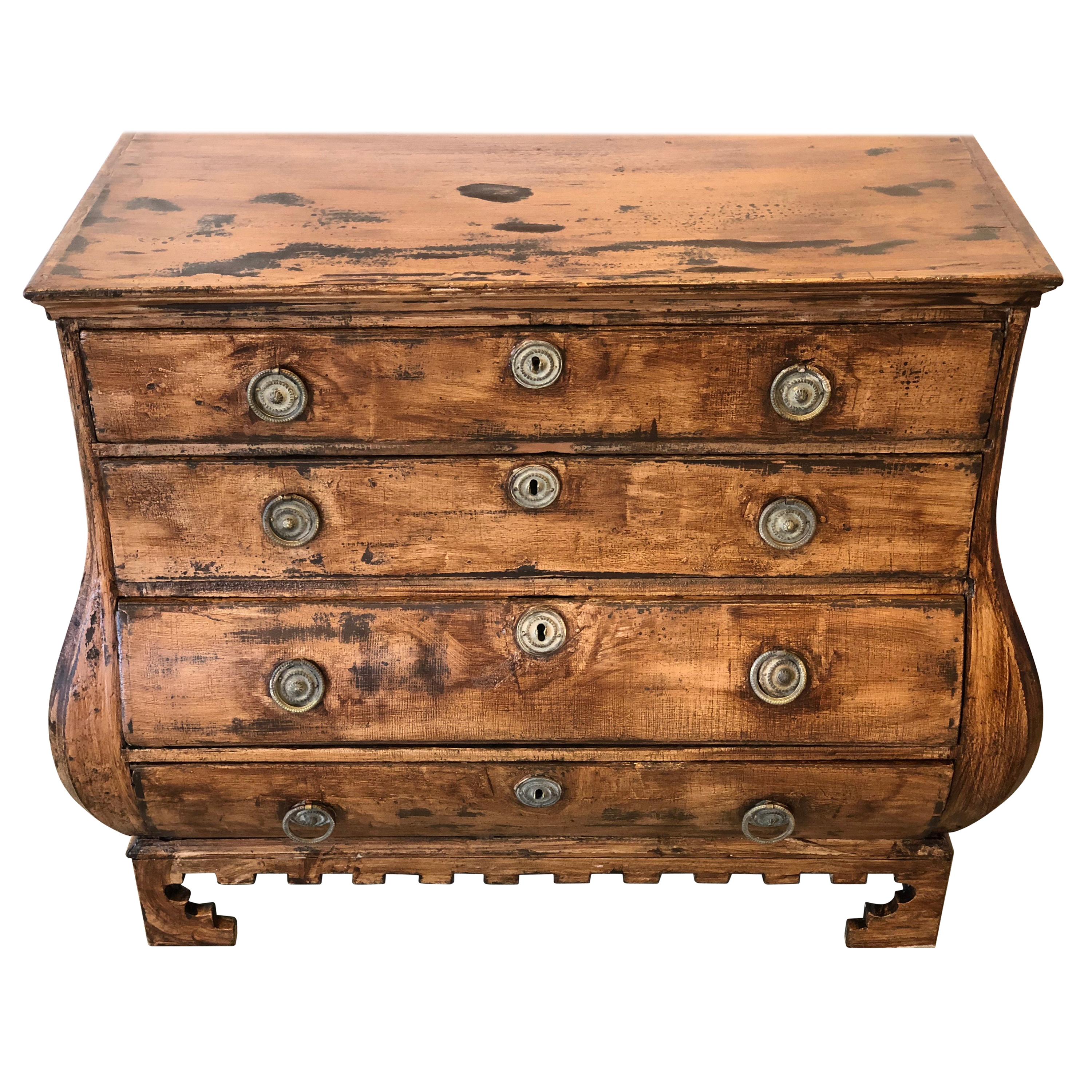 Early 19th Century Dutch Bombe Chest For Sale