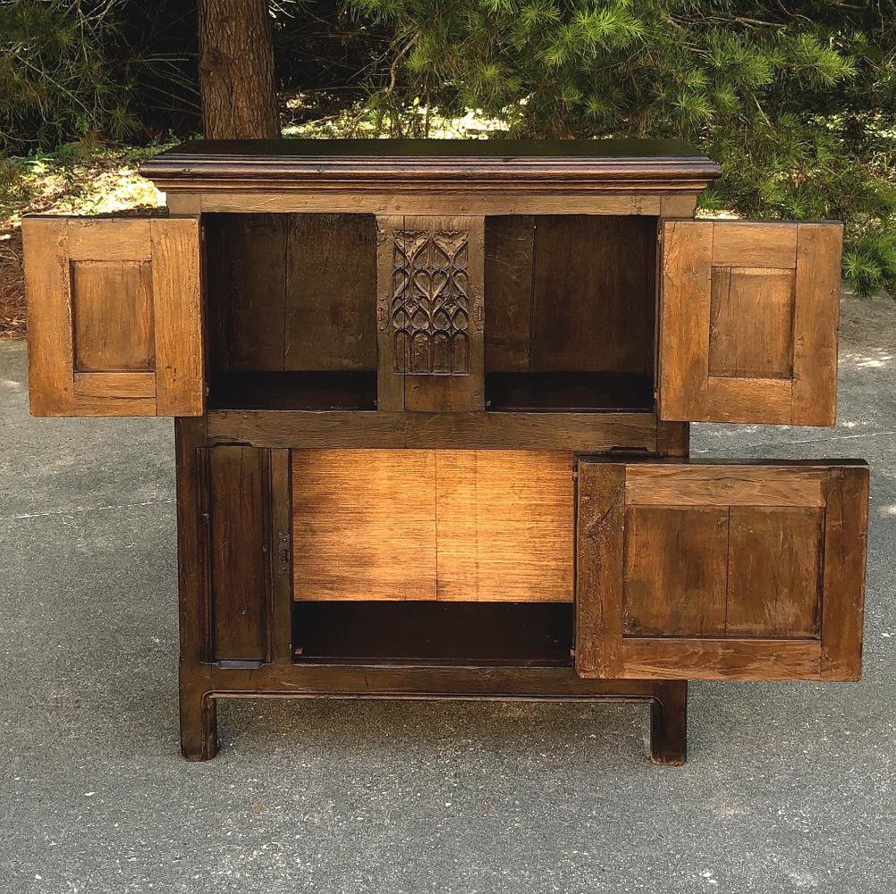 Hand-Crafted Early 19th Century Dutch Gothic Cabinet
