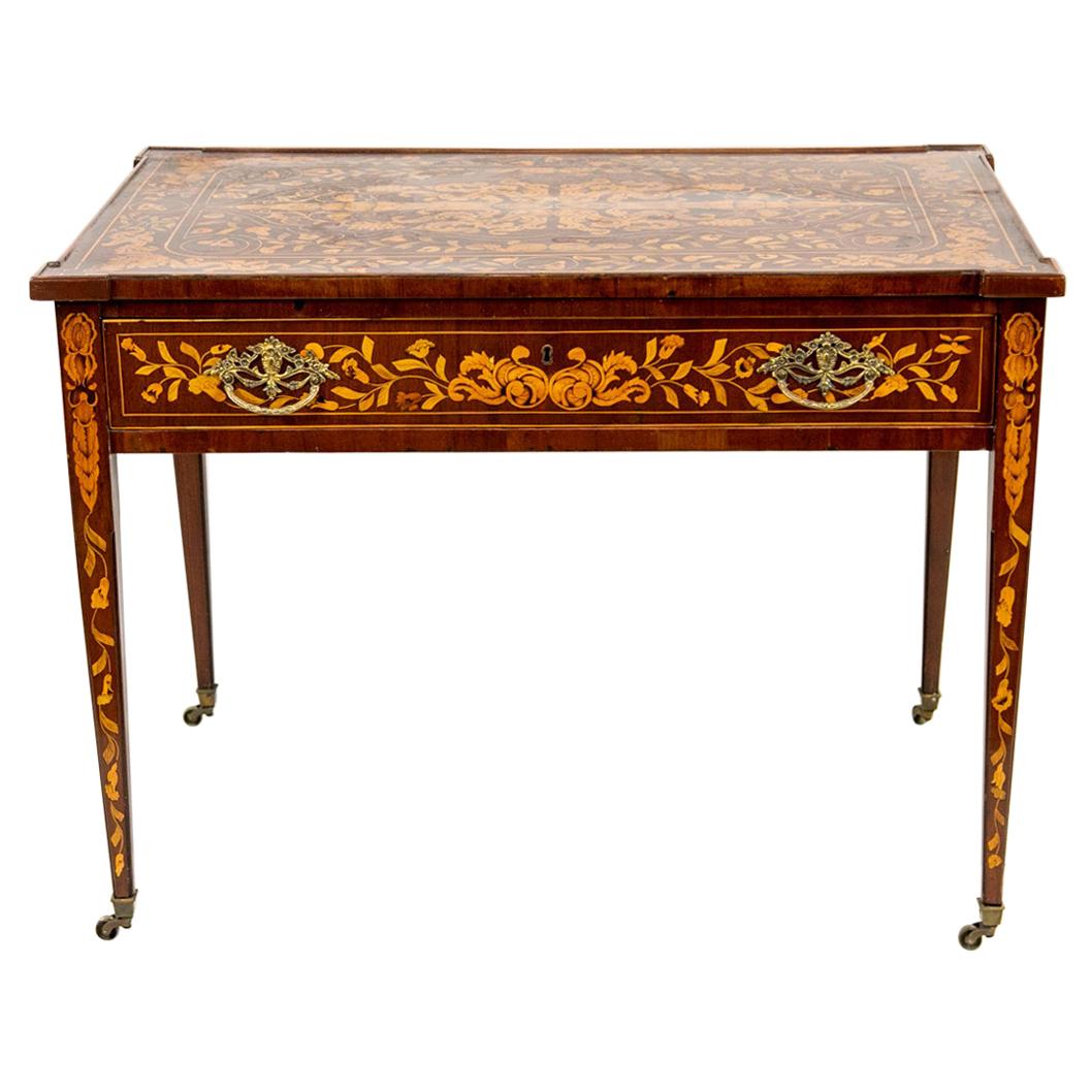 Early 19th Century Dutch Marquetry Center Table