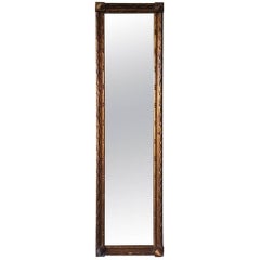 Antique Early 19th Century Dutch Mirror with Gilded Wooden Frame