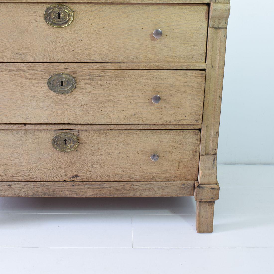 Early 19th Century Dutch Oak Empire Chest of Drawers 6