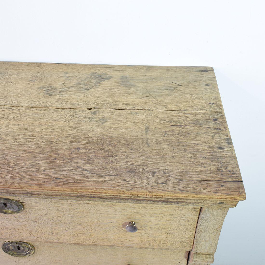 Early 19th Century Dutch Oak Empire Chest of Drawers 8
