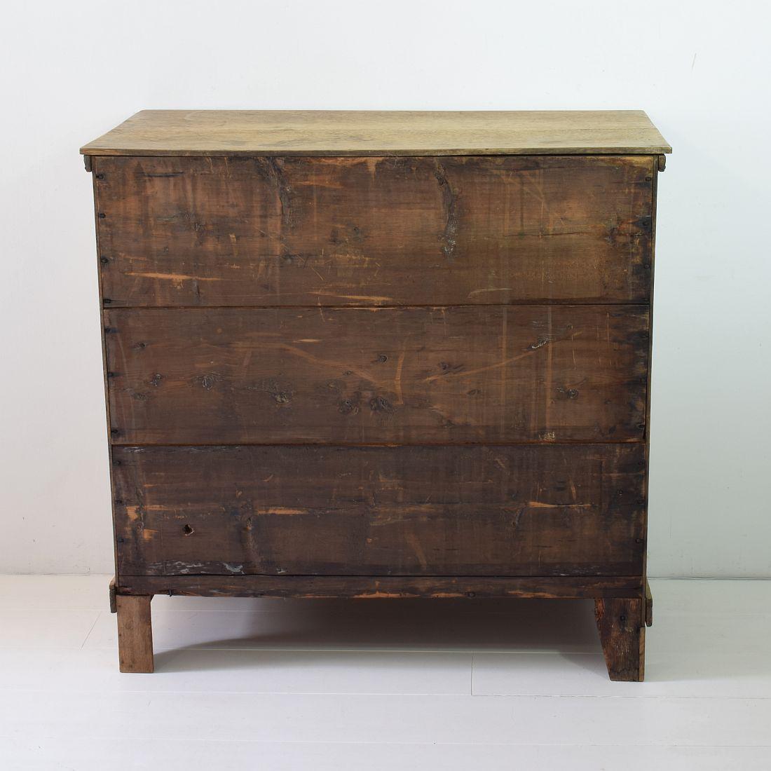 Early 19th Century Dutch Oak Empire Chest of Drawers 1