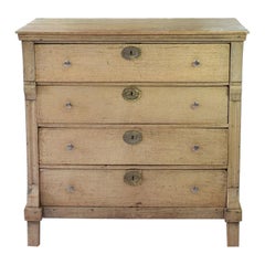 Early 19th Century Dutch Oak Empire Chest of Drawers