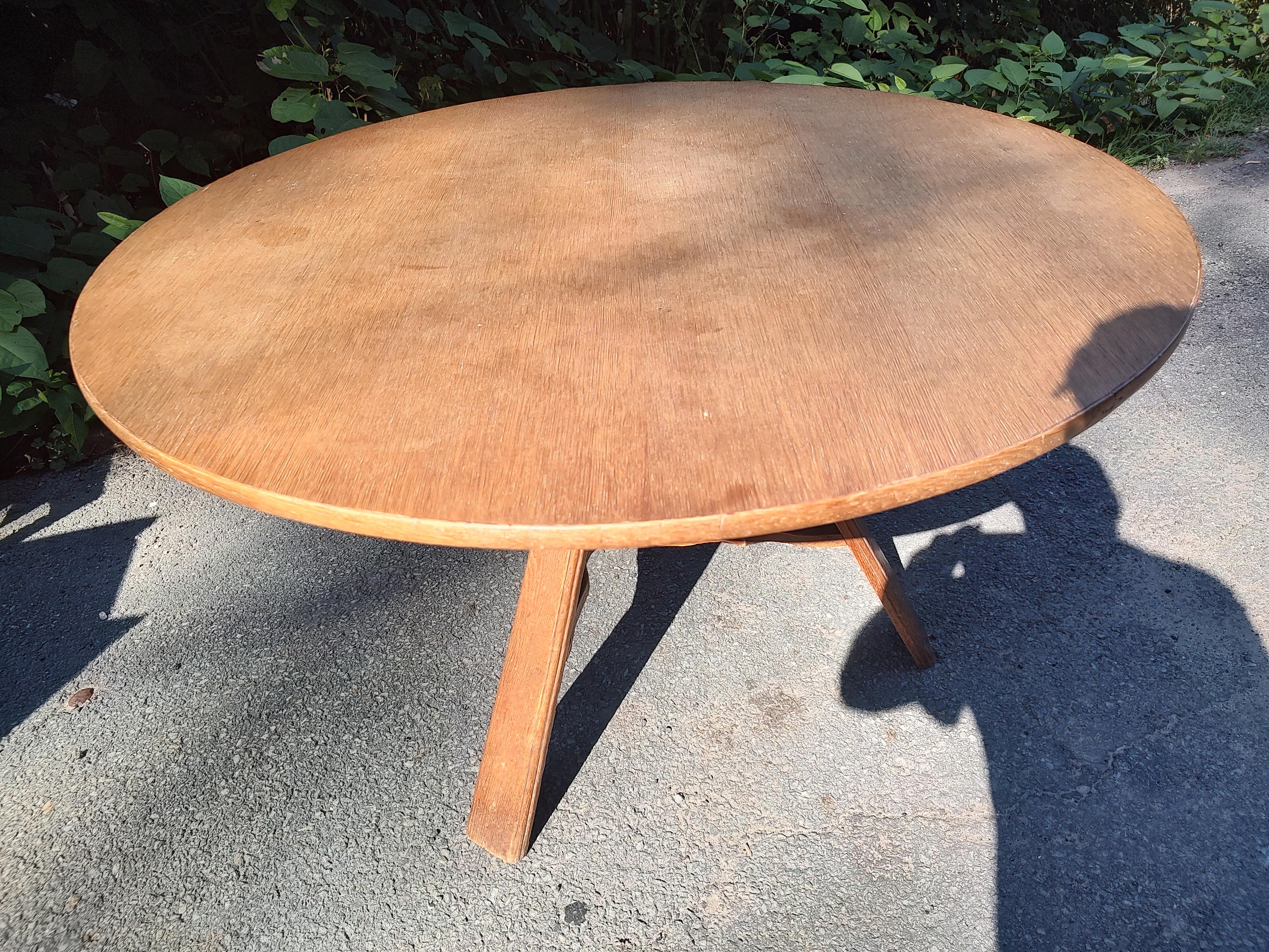 Late 19th Century Dutch Oak Tilt Top Kitchen Table For Sale 1